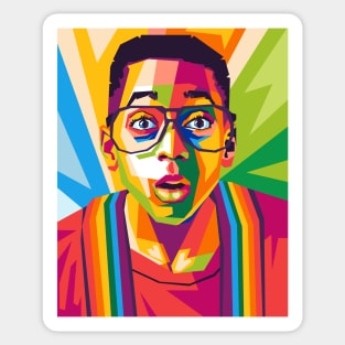 steve urkel wpap Sticker